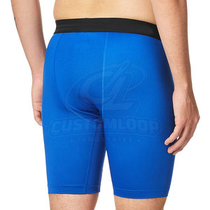 Shorts de sport à compression avec logo personnalisé, isolation thermique, coupe ajustée, soutien musculaire, bas de sport pour la musculation - Product Image 4