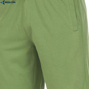 Shorts Bermuda en Coton Vert pour Homme, Taille Mi-Haute, Cordon Élastique, Poches Décontractées, Respirant, Séchage Rapide, Tissu Oxford Tricoté - Product Image 3