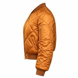 Chaqueta Bomber Acolchada de Satén para Mujer, Otoño Invierno 2026, Forro de Nailon, Logotipo Personalizado, Alta Calidad, Venta al Por Mayor - Product Image 4