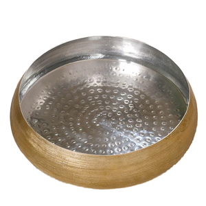 Bol en métal décoratif écologique fait à la main sans BPA et résistant à la chaleur allant au lave-vaisselle pour les fêtes - Product Image 1