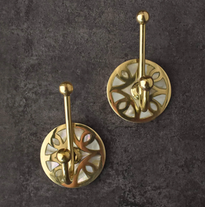 Brass <b>Hook</b> Hanger <b>Bathroom</b> <b>Hooks</b> Double Wall <b>Hook</b> Display Towel Metal Door Hanger Coat Wall <b>Hooks</b> - Product Image 2