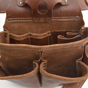 Meilleur prix sur les sacs à outils en cuir véritable de qualité supérieure, durables, de couleur personnalisée, avec support OEM/ODM - Product Image 3
