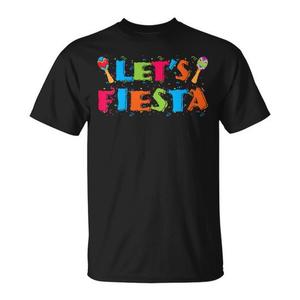 T-Shirt per Festa del Cinco de Mayo, Unisex per Adulti, Nera, Manica Corta, Collo Tondo, Stampa Serigrafica - Product Image 1