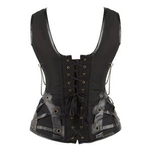 Slim Fit Button Down Sleeveless Vest Genuine Leather Waterproof Cinched Waist <b>Sexy</b> Women's Fashion Eco-Friendly Vest - Product Image 3