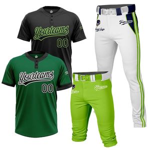 Conjunto de Uniforme de Béisbol y Sóftbol Personalizado con Impresión, Manga Corta, Secado Rápido, Transpirable, 100% Poliéster, Nombre del Equipo, Número, Elástico - Product Image 5