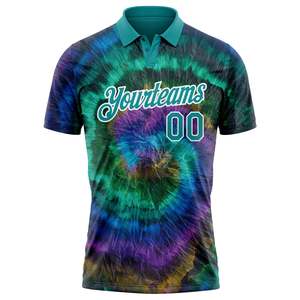 <b>Custom</b> Printed Polo Shirt Sublimation 100% Polyester Golf Sportswear Club Team Uniform OEM Wholesale Personalized Name Logo Wear - Product Image 2