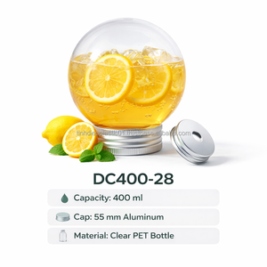 Botella PET DC400-28 de 400 ml con Tapa de Aluminio, Botellas de Plástico Duraderas y Personalizables para Bebidas - Product Image 5