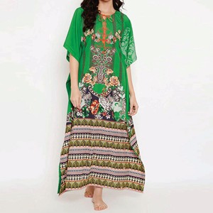 Elegante Vestido Kaftan para Mujer, Estilo Árabe de Lujo, Vestido Largo Modesto para Fiestas y Uso Casual - Product Image 1