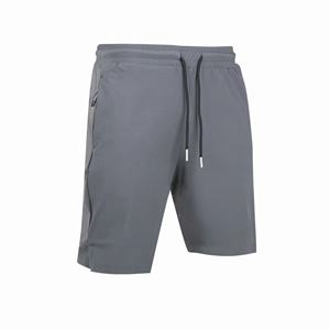 กางเกงขาสั้นเล่นกีฬาสำหรับผู้ชายกางเกงขาสั้นเล่นยิมแห้งเร็วสำหรับฤดูร้อนวิ่งผ้าคอตตอนดีไซน์ถักลาย100% ทึบ - Product Image 2