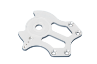 Placa de Montaje de Acero Inoxidable Mecanizada por CNC, Componente de Soporte Mecánico Industrial Fabricado a Medida con Precisión, Pieza de Calidad OEM