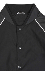 Blouson universitaire décontracté pour homme grande taille en fausse fourrure imperméable, color block, boutonné, pour l'hiver/le printemps/le automne, style baseball scolaire - Product Image 6
