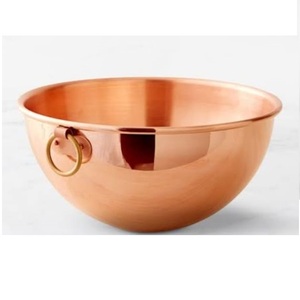 Tazón Decorativo de Metal Ecológico de Gran Capacidad, Tazón para Servir Frutas de Aluminio con Acabado Dorado - Product Image 4