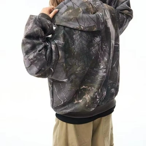 Sudadera con Capucha y Cremallera de Camuflaje RealTree Vintage de Alta Calidad, Personalizada OEM, para Mujer, Estilo Caza y Aire Libre - Product Image 6