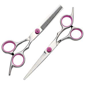 Ciseaux de coiffure professionnels en acier inoxydable pour droitiers, manche en céramique ergonomique, manche long, style japonais - Product Image 3