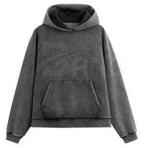 Sudaderas con Capucha Casuales de Alta Demanda, Lavado Ácido, 100% Algodón, Forro Polar, Cómodas para Invierno, Logotipo Personalizado, Transpirables - Product Image 3