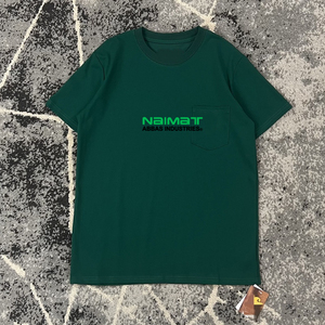 CarhartPocket <b>Logo</b> Badge Short-Sleeved Heavyweight Cotton/Bamboo Fiber Breathable Slim Fit Knitted T-Shirt - Product Image 4