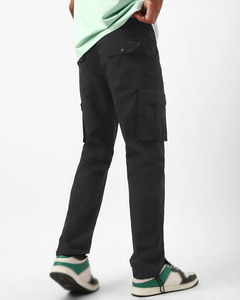 Pantalones Cargo de Nylon Negros para Hombre, Corte Slim Fit, Estilo Táctico, Ligeros, Multibolsillos, Calidad de Exportación - Product Image 3