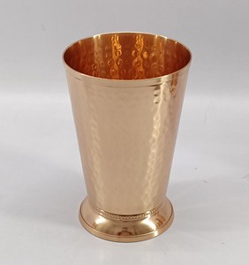 Ensemble de verres martelés en cuivre pur, best-seller, bienfaits ayurvédiques pour la santé, gobelet à eau artisanal, écologique, en cuivre - Product Image 6