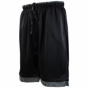 Wholesale Custom Logo Men's High Quality Lightweight Polyester Mesh Basketball Shorts Breathable Double <b>Layer</b> Plus Size - Product Image 2