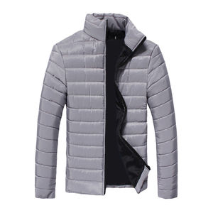 Veste matelassée pour homme à fermeture éclair, coupe classique, hiver, avec col montant, patchwork camouflage, écologique et imperméable – Grande Vente - Product Image 4