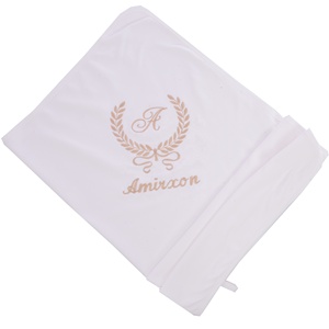 ผ้าห่มราเชลถักจากผ้าฝ้ายคุณภาพสูง ดีไซน์หรูหราทันสมัย ลายดอกไม้สีขาว ใช้ได้ทุกฤดู พกพาสะดวก สบาย - Product Image 5