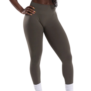 Dark Gray Casual Women's High Waist Seamless Thin Knitted Gym <b>Leggings</b> Comfortable Stretch Fitness Yoga <b>Workout</b> Running for - Product Image 3