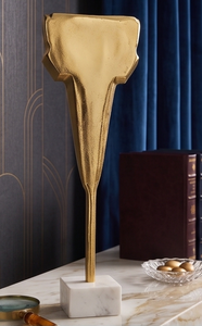 Modern Elegant Gold Color Aluminum Sculpture Luxury Decorative Accent for Home Desktop or Tabletop <b>Object</b> Desk Accents Decor - Product Image 5