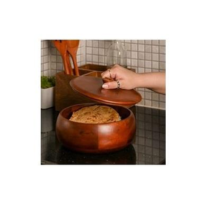 Boîte à riz et à chapati en bois, design ustensiles de cuisine, pour garder les aliments au chaud et frais, idéale pour la maison, la cuisine et les restaurants. - Product Image 2
