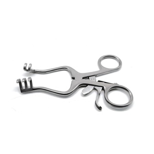 Écarteur chirurgical Weitlaner 13 cm, crochet à plaies 3x4 à pointes acérées, en acier inoxydable, instrument chirurgical manuel certifié CE - Product Image 1
