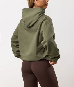 Latest Style High Quality Wholesale Women's Custom Casual Two Piece Fleece Hooded <b>Tracksuit</b> Set Full Sleeve Sweatsuit At Low MOQ - Product Image 4