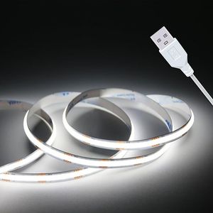 Strisce LED USB 5V COB Corte Bianche Flessibili per Vetrine Non Dimmerabili per Illuminazione - Product Image 2