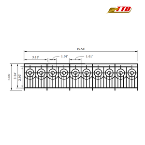 Elegantes barandillas de hierro vietnamitas para decoración de balcones Barandillas y pasamanos de alta calidad - Product Image 2