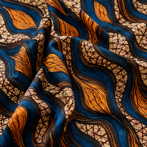 Tissu en coton imprimé africain de haute qualité, respirant et écologique, textile Ankara, tissu imprimé batik, poids moyen, pour femmes et hommes - Product Image 3