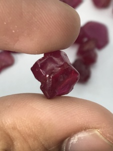 Natural Ruby Glass Filled rough 1 Gram Size 16.15 Gram Lot - Product Image 3