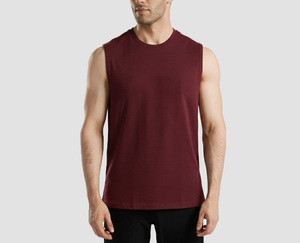 เสื้อกล้ามใหม่ 100% ผ้าฝ้าย สตรีทแวร์ เพาะกาย โชว์กล้ามเนื้อ แขนกุด ออกกำลังกาย ออกแบบโลโก้เองได้ เสื้อยืดผู้ชาย เสื้อกล้ามผู้ชาย - Product Image 1