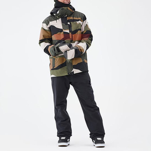 Chaqueta de Esquí Personalizada para Hombre con Estampado de Camuflaje, Cierre de Cremallera, Impermeable, Aislante Sintético, Ropa para la Nieve, Abrigo de Invierno para Exteriores 2026 - Product Image 1