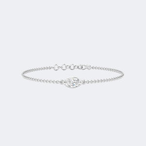 Bracelet à maillons en or 14K avec diamants de laboratoire taille marquise et ovale 0,50 carat total, coupe brillante VVS VS DEF, chaîne délicate multi-formes - Product Image 5