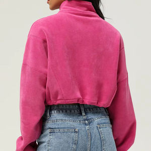 Ropa Casual Urbana para Mujer, Ecológica, Transpirable, Antiarrugas, Lavado Ácido, Hombros Caídos, Tejido de Punto, Estampado Personalizado, Estilo Vintage, Otoño - Product Image 6