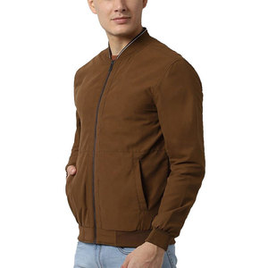 Chaqueta Bomber de Camuflaje con Revestimiento de Primavera, Cálida, Cómoda y Elegante, Cuello Redondo, Ligera, Corte Regular, Color Sólido - Product Image 2