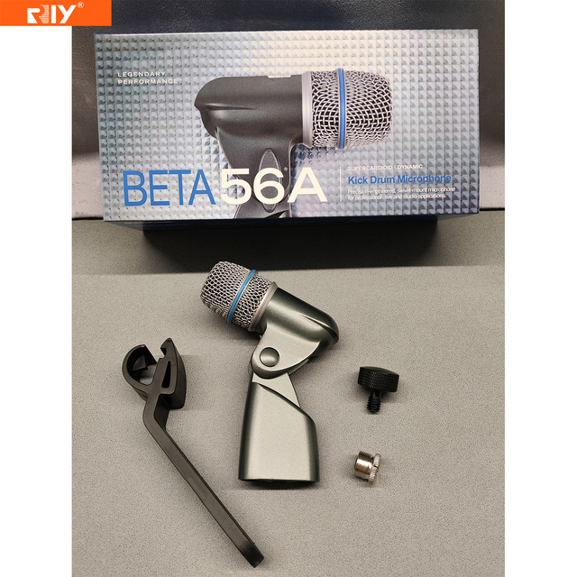 Beta56A High Audio Quality Super Cardioid Dynamic Kick Drum Microphone Portable for Professional Stage Live , Studio Application
