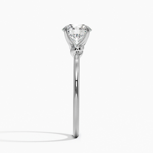 BOJ <b>Ring</b> 0112 Asscher Cut 925 Silver Love Knot Prong Setting Solitaire <b>Diamond</b> <b>Ring</b> 2ct D Color VVS1 Moissanite GRA Certified - Product Image 3