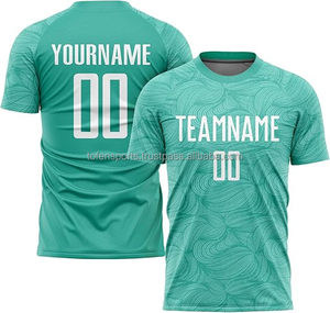 Conjunto de Camiseta de Fútbol Sublimada Personalizada para Hombre, Manga Corta, Cuello Redondo, Poliéster que Absorbe la Humedad, Nombre del Equipo Impreso, para Todas las Temporadas, Adulto - Product Image 2