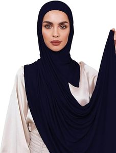 Hijab en jersey modal uni extensible pour adultes, toutes saisons, rose - Product Image 3