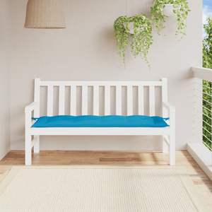 Coussin de banc de jardin en tissu Oxford bleu clair 100% polyester - Product Image 1