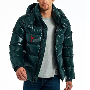 2026 <b>Top</b> Quality Fashionable Custom logo Print Winter Down Coat <b>Bubble</b> Jacket Men Oversize Outdoor Men Puffer Jackets and Coats - Product Image 1
