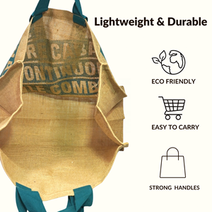 Custom Printed <b>Jute</b> <b>Shopping</b> Tote <b>Bag</b> with Cotton Webbing Handles Eco Friendly Grocery Retail Promotional Carry <b>Bag</b> - Product Image 3