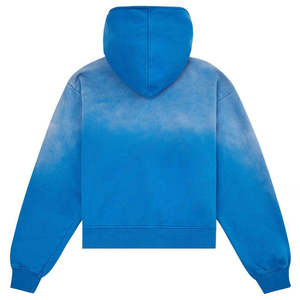 Sudadera con Capucha para Hombre, Degradado Azul Tie-Dye, Corte Regular, Algodón French Terry, Estilo Casual para Primavera - Product Image 2