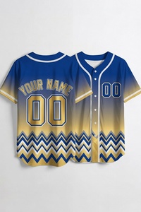 Custom Purple <b>Black</b> Chevron Sublimation Baseball Jersey Mens <b>Button</b> <b>Up</b> Team Uniform Moisture Wicking Athletic <b>Shirt</b> - Product Image 4