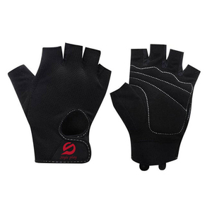 <b>Half</b> Finger Gym Fitness Gloves Unisex Adjustable Wrist Strap Non <b>Slip</b> Breathable Polyester Workout Weight Lifting Gloves - Product Image 1