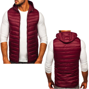 High Quality Men Winter <b>Warm</b> Thin Sleeveless Button Design Solid Puffer Vest <b>Jacket</b> <b>Waterproof</b> Breathable Eco-Friendly Casual - Product Image 5